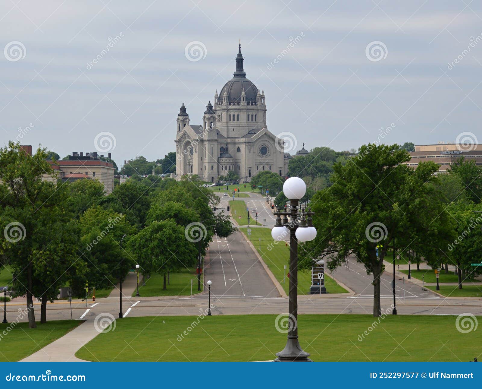 Cathedral in St. Paul, the Capital City of Minnesota Stock Image