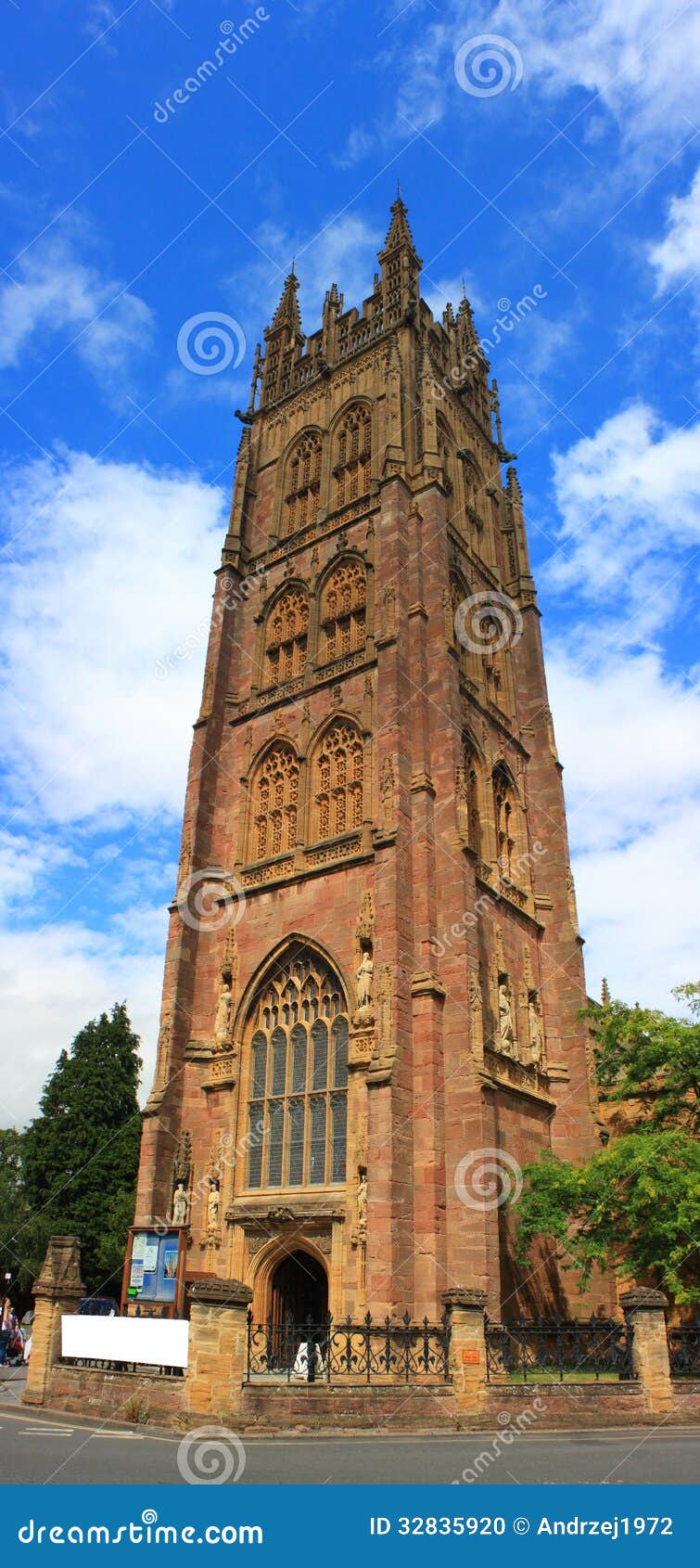 Cathedral in Taunton. Medieval cathedra in Taunton, Somerset in UK