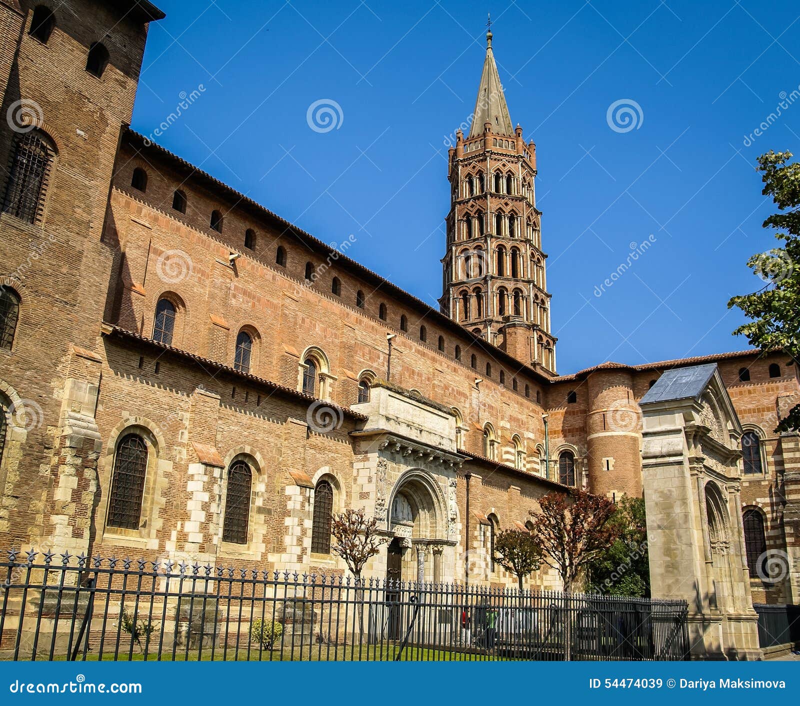 Cathedral in Toulouse, France Stock Image - Image of architecture ...