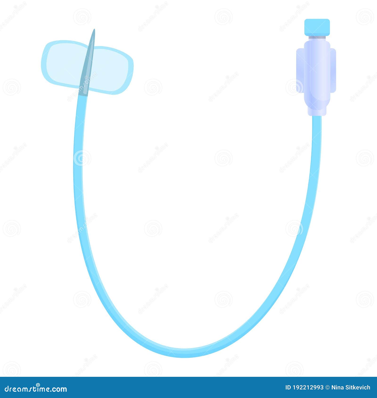 Catheter icon, cartoon style. Catheter icon. Cartoon of catheter vector icon for web design isolated on white background