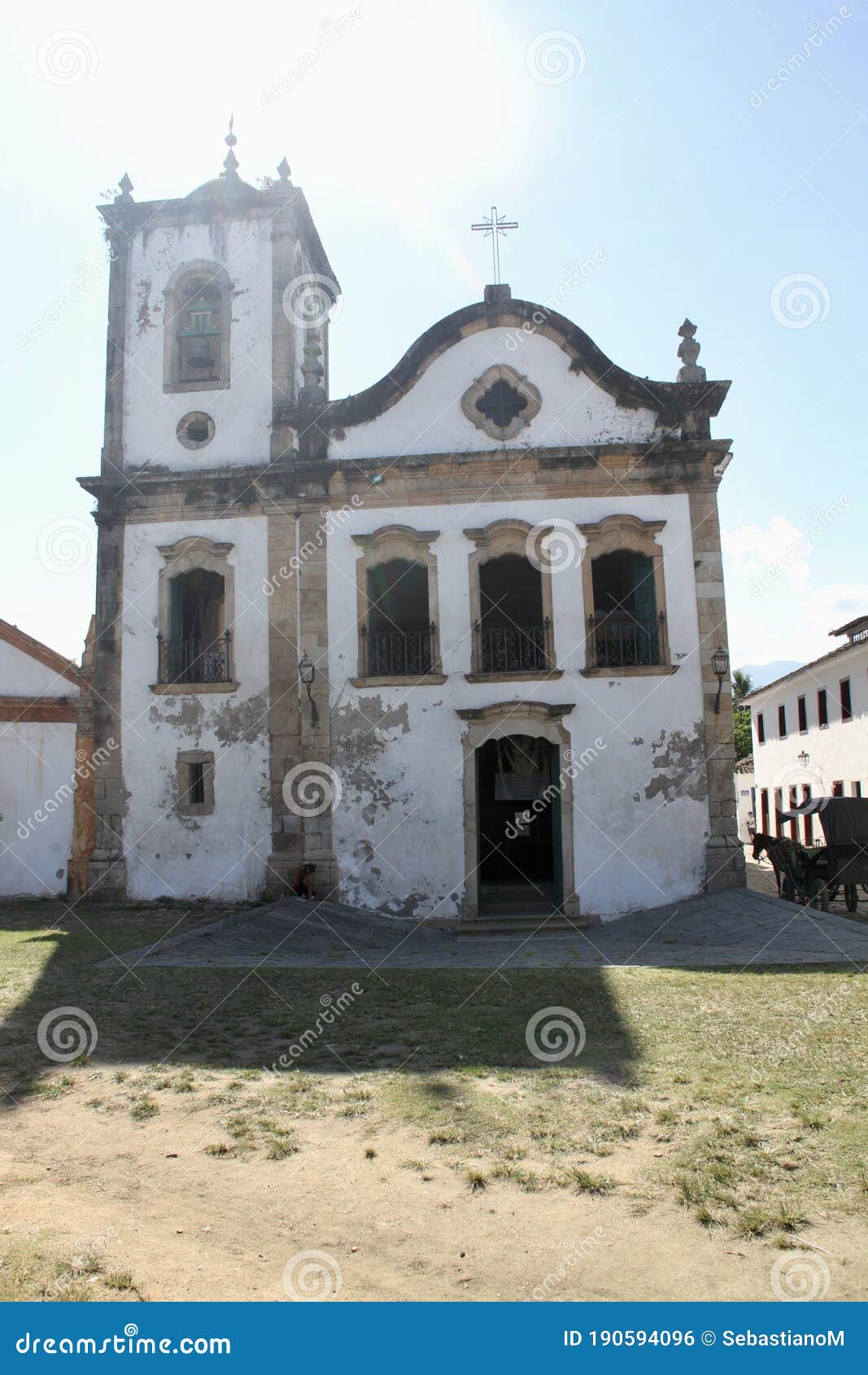 catholic church in colonial style in the city of paraty