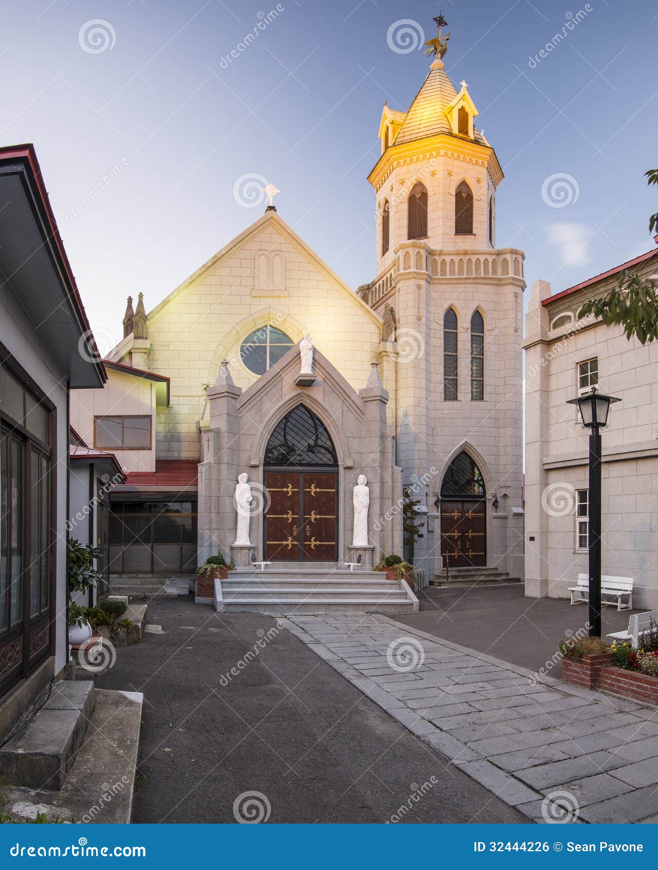 Catholic Church in Japan stock photo. Image of church - 32444226