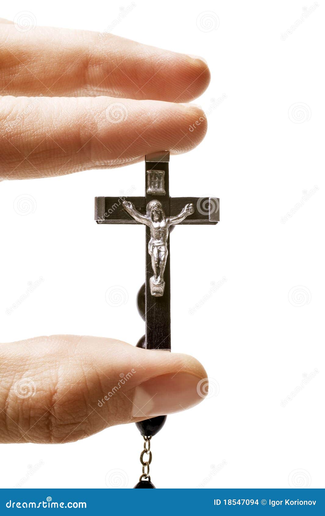 Catholic Crucifix Isolated on White Background Stock Photo Image of