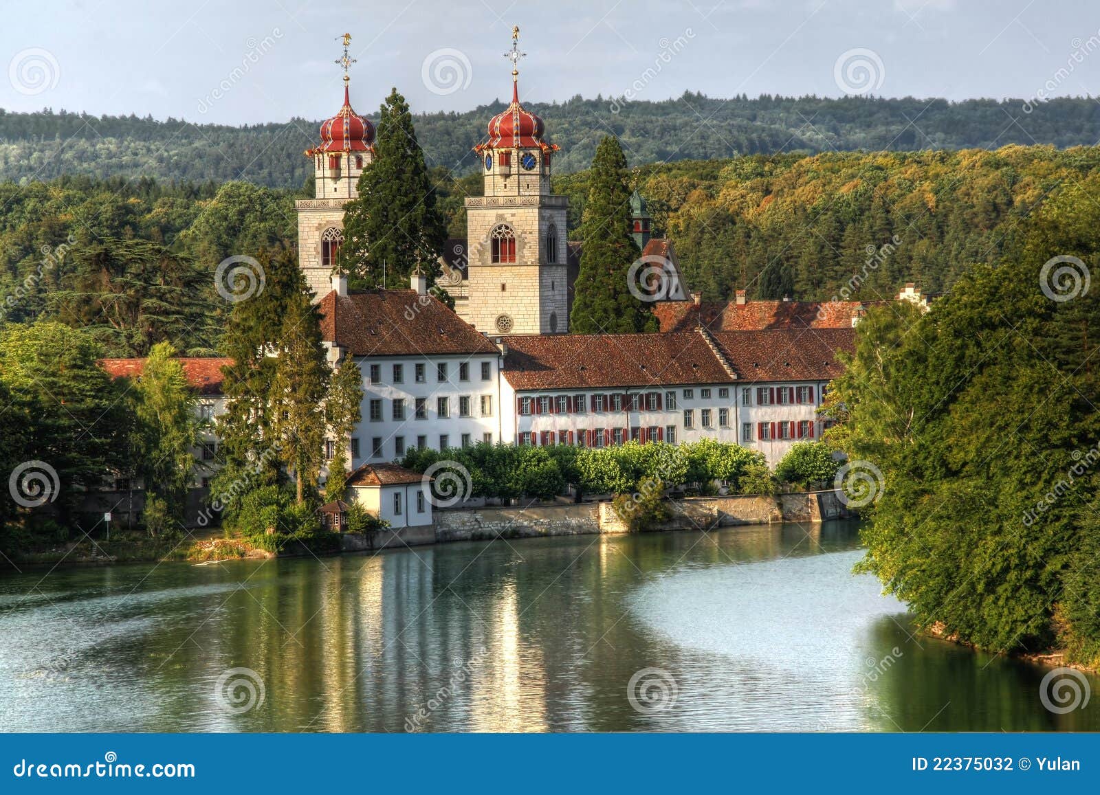 Catholic Monastery, Rheinau, Switzerland (HDR) Stock Photo Image of