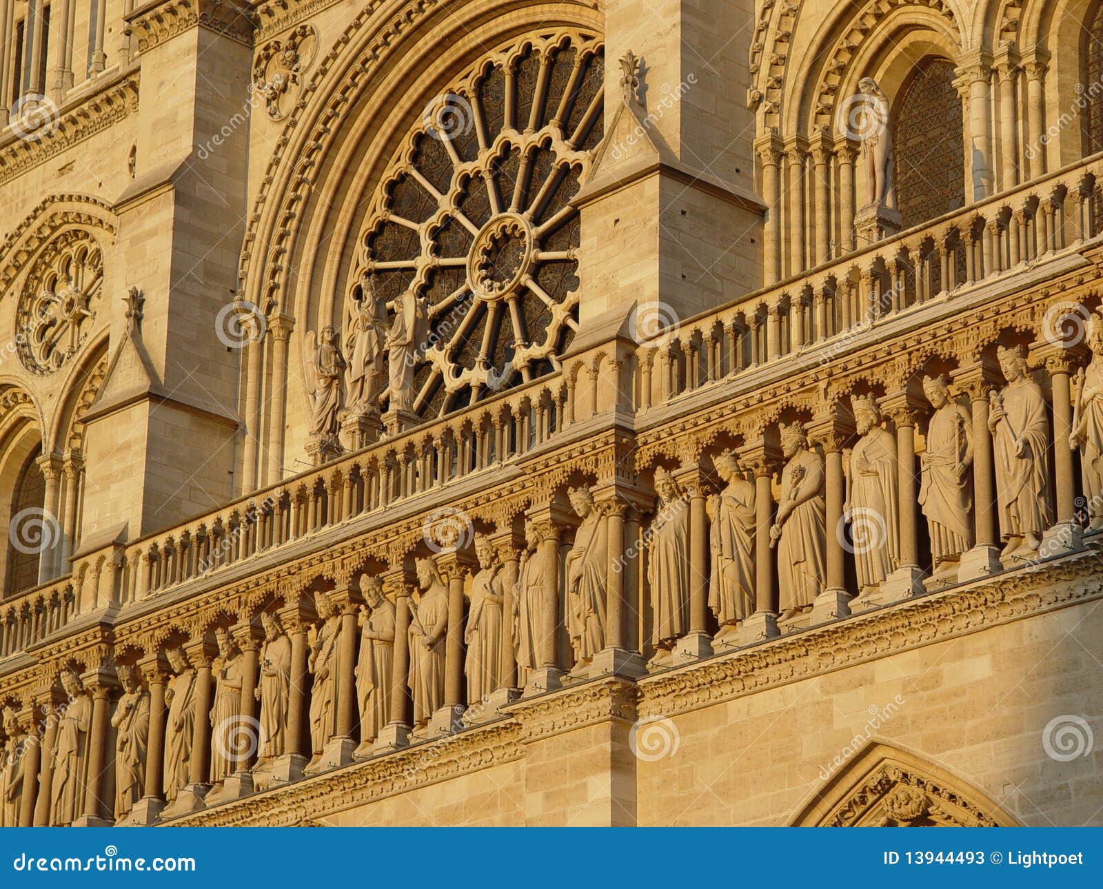 Cathédrale de Notre Dame, Paris - détail de façade