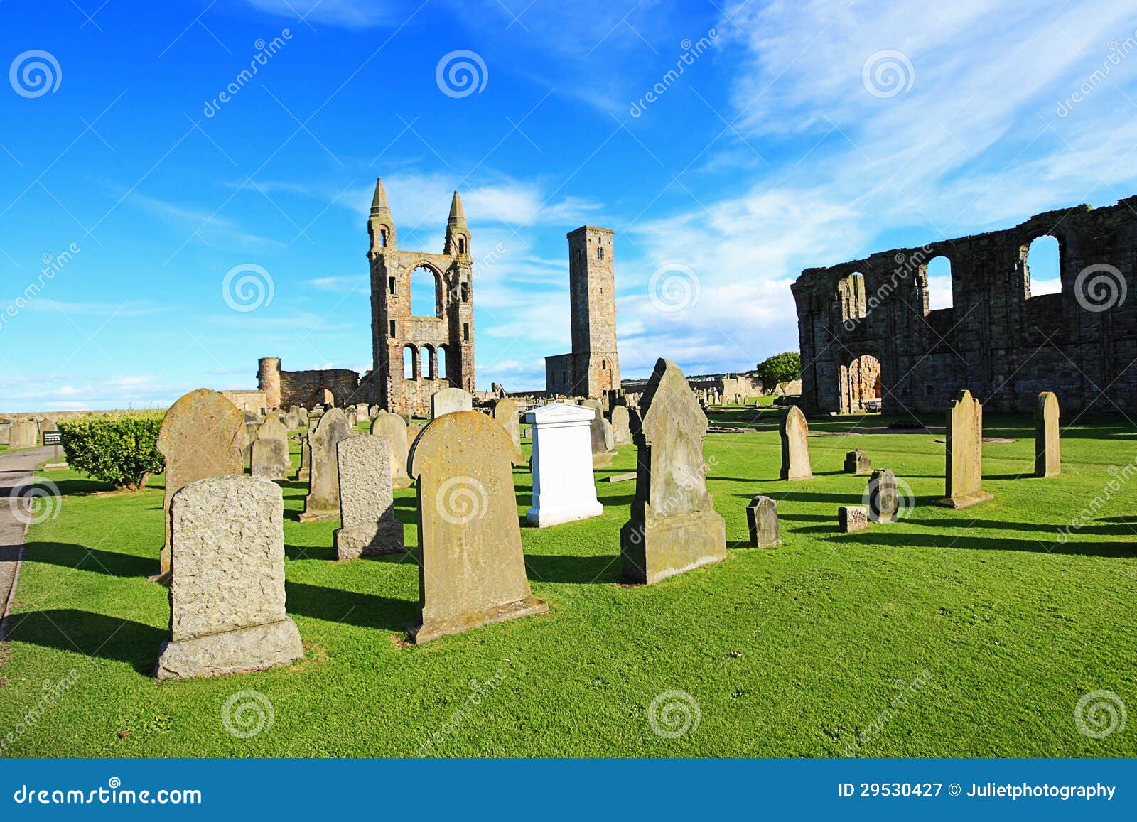 Cathédrale de Saint Andrews et tour de règles de St, Ecosse, Royaume-Uni