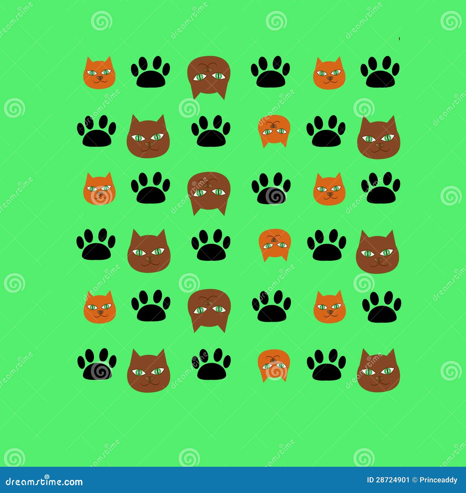 Cats and feet stock illustration. Illustration of pets 28724901