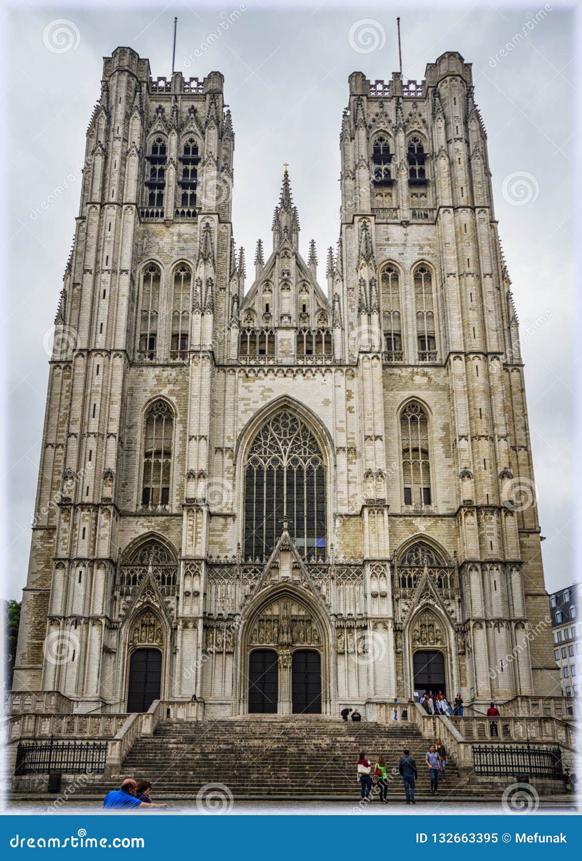 Cattedrale Di Bruxelles Di St Michael E Della St Gudula Immagine Editoriale Immagine Di Vista Belgium