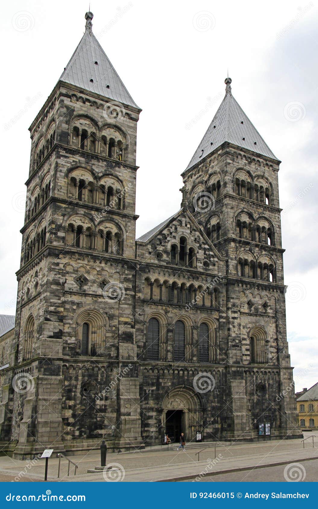 Cattedrale Medievale Antica a Lund, Svezia Immagine Stock Immagine di