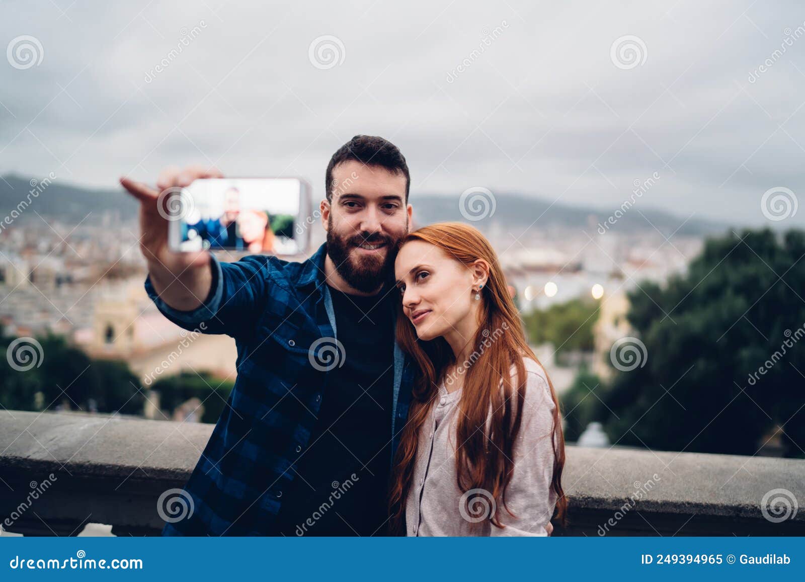 Free Photo | Lovely boyfriend and girlfriend spending time posing on brick  wall