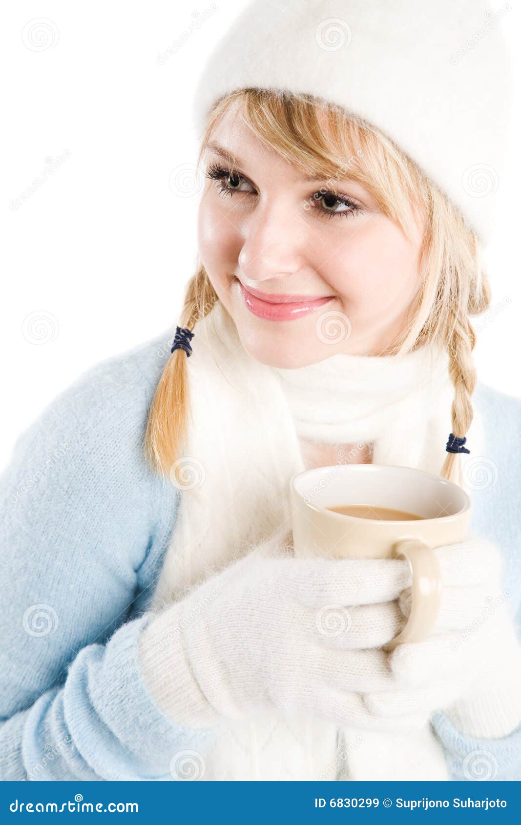Caucasian Girl Drinking Coffee Stock Image Image of beverage, beauty