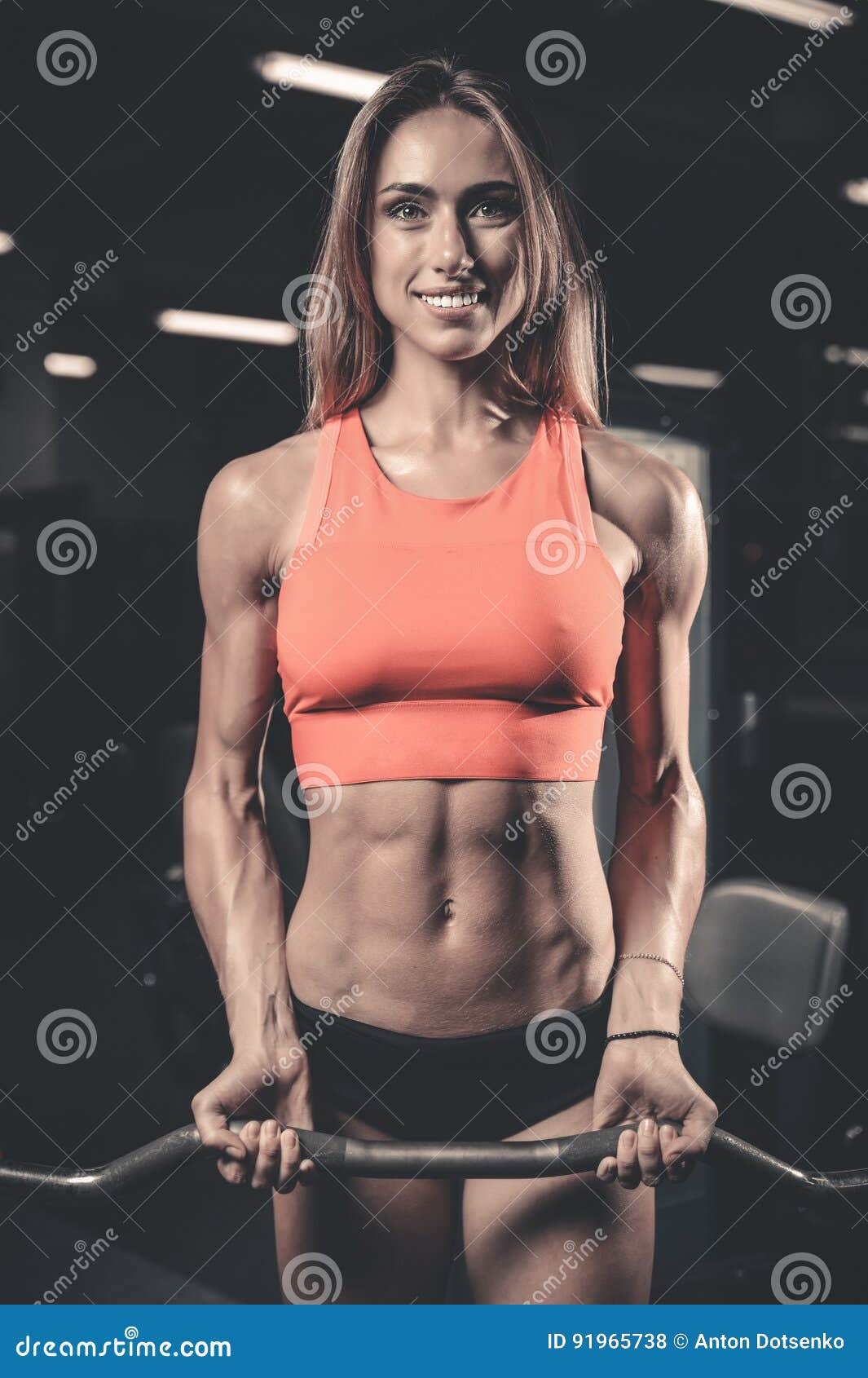 Premium Photo  Active weight training and fit woman on diet at