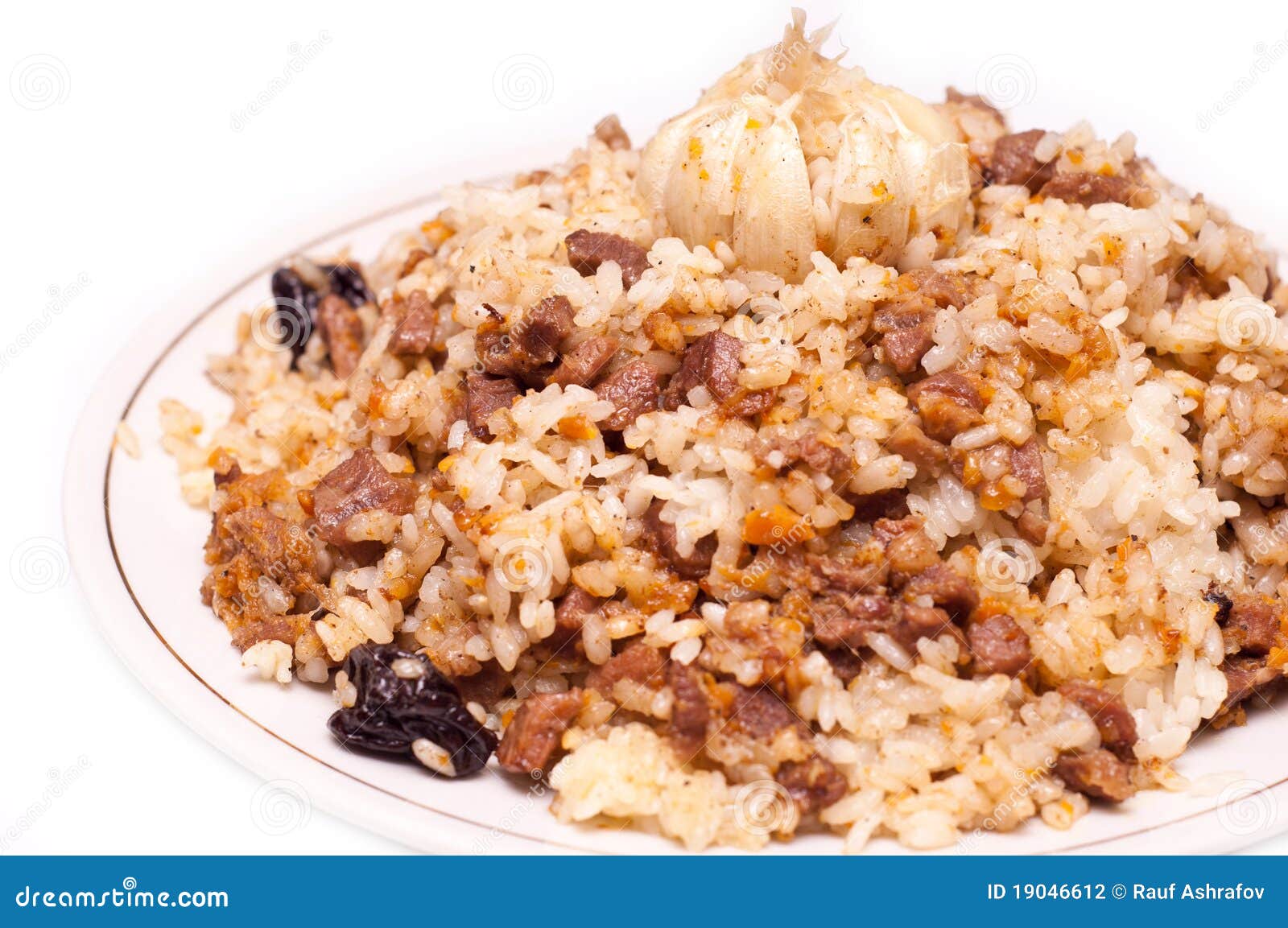 Caucasian Traditional Pilaf Stock Photo Image of crop, meal 19046612