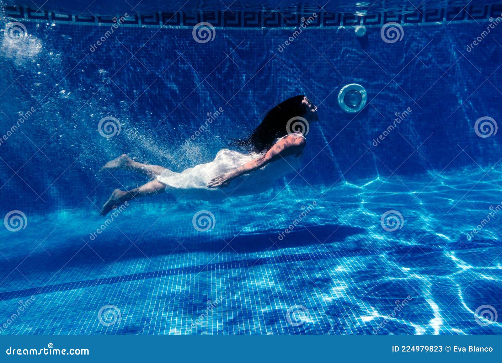 Girl swimming cheap pool dress