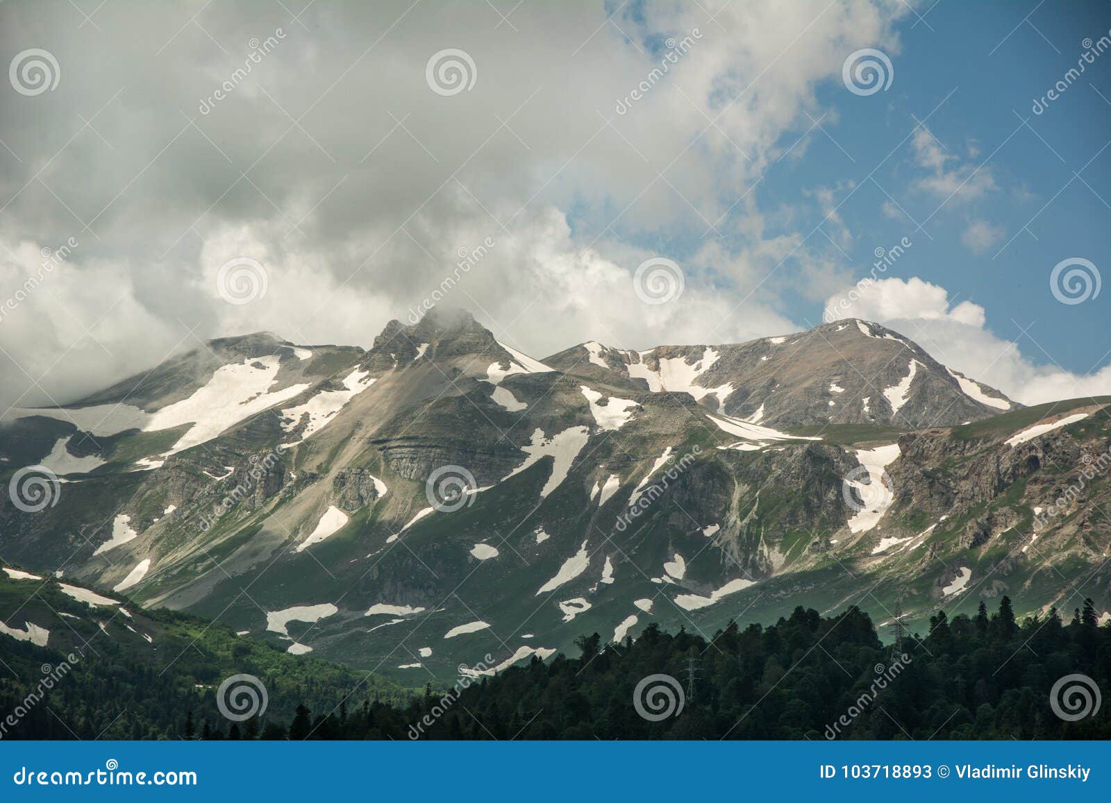 The Caucasus are a Mountain System in Asia between the Black Sea and Caspian Sea in the Caucasus Region. Stock Image - Image of famous: 103718893