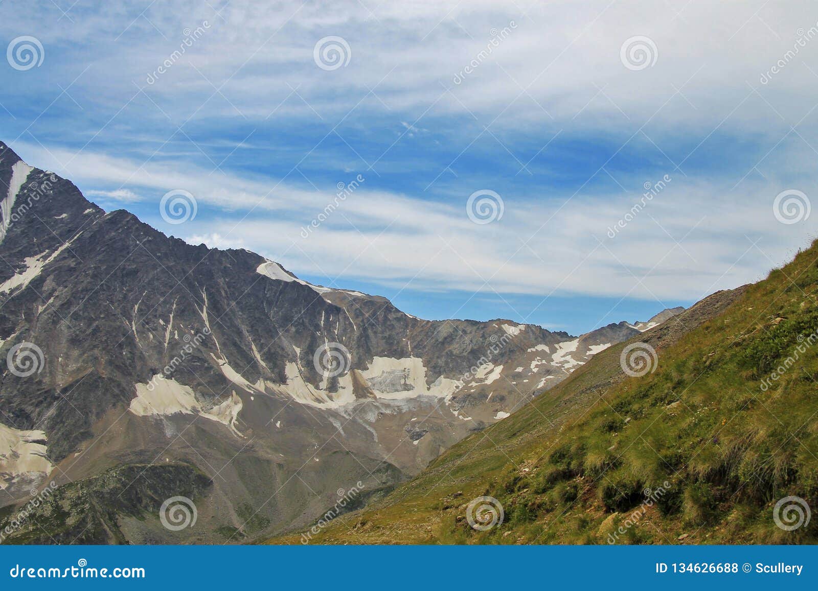 Caucasus Mountains Summertime. North Caucasus Landscape Stock Photo ...