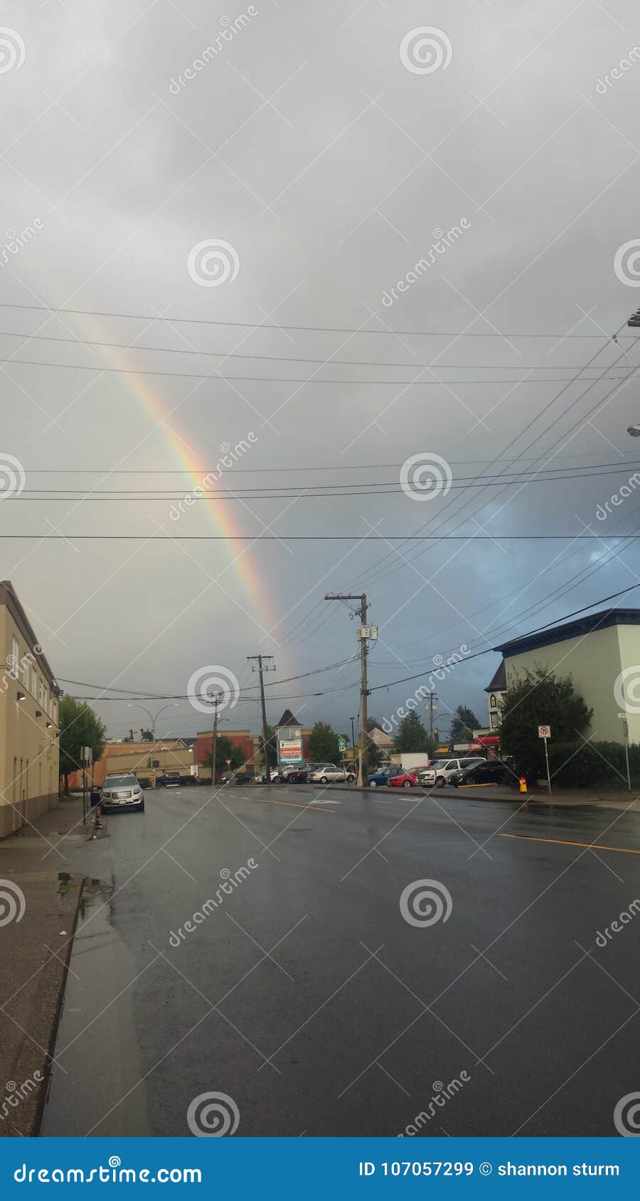 Rainbow beginning and end editorial stock image. Image of rainbow