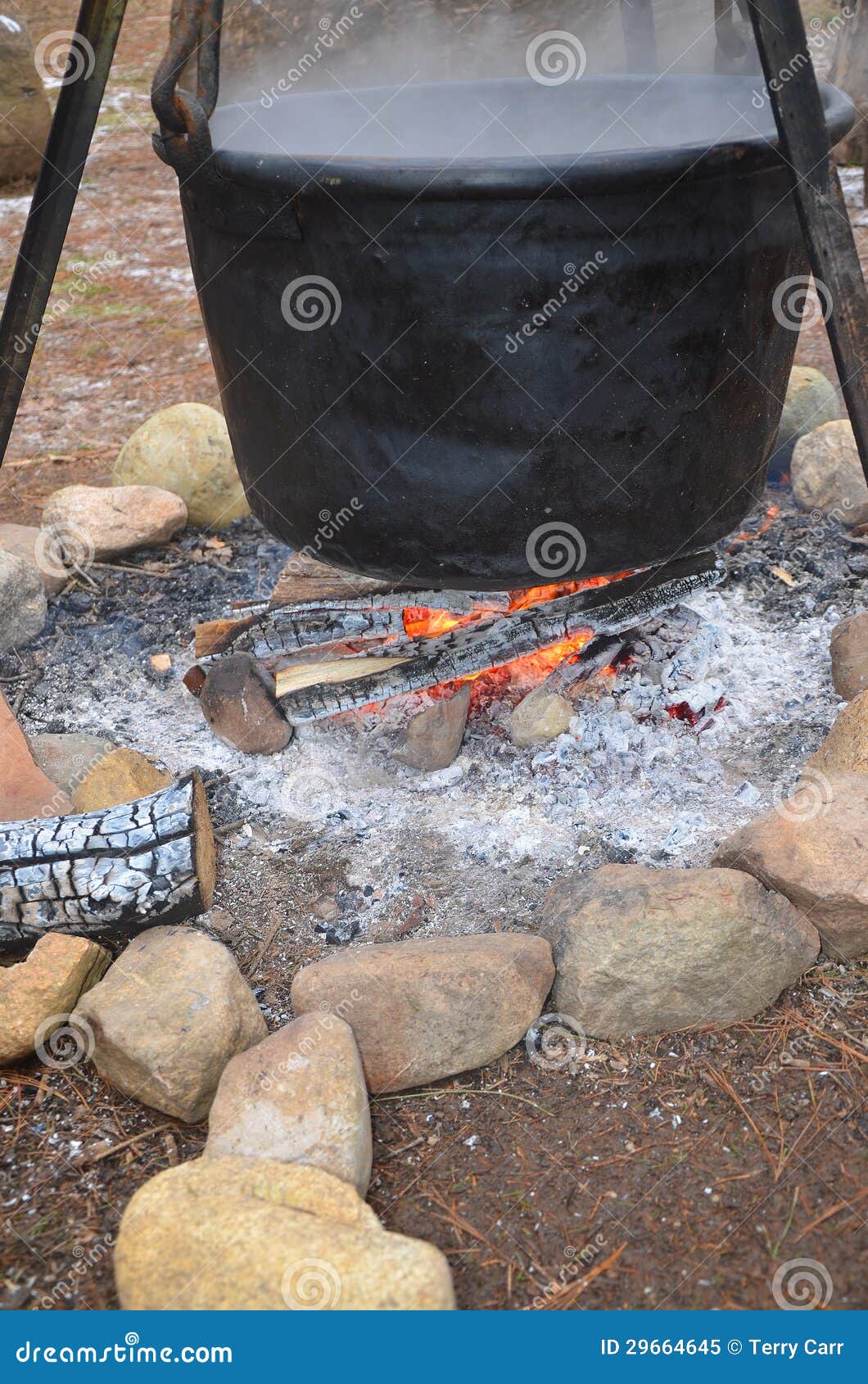 Cauldron On Fire RoyaltyFree Stock Photo 29664645