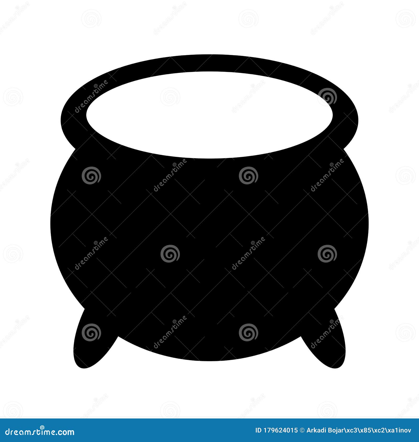 Cauldron vector icon stock vector. Illustration of cartoon - 179624015