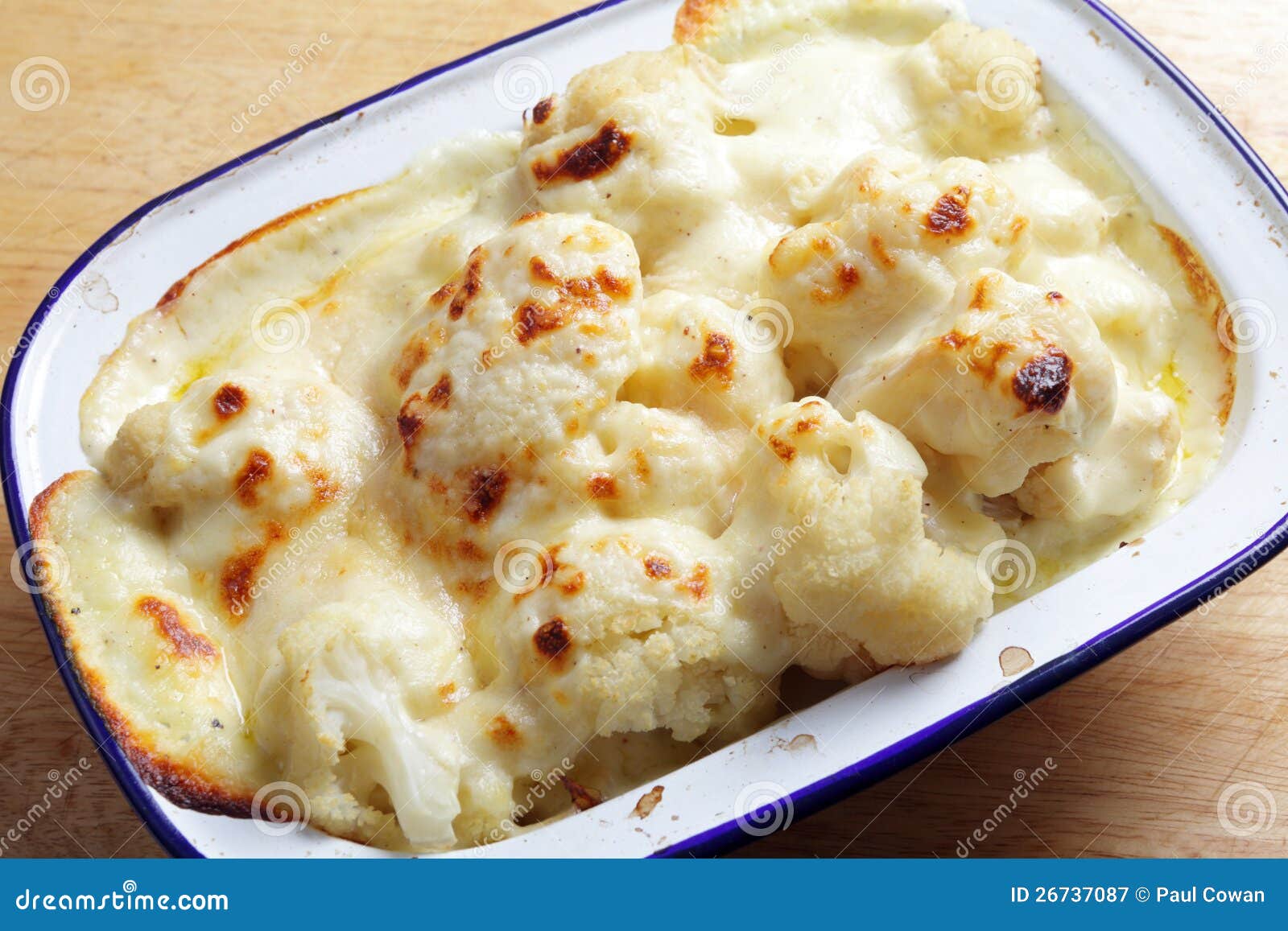 Cauliflower Cheese from Oven Stock Image Image of vegetable, cooked