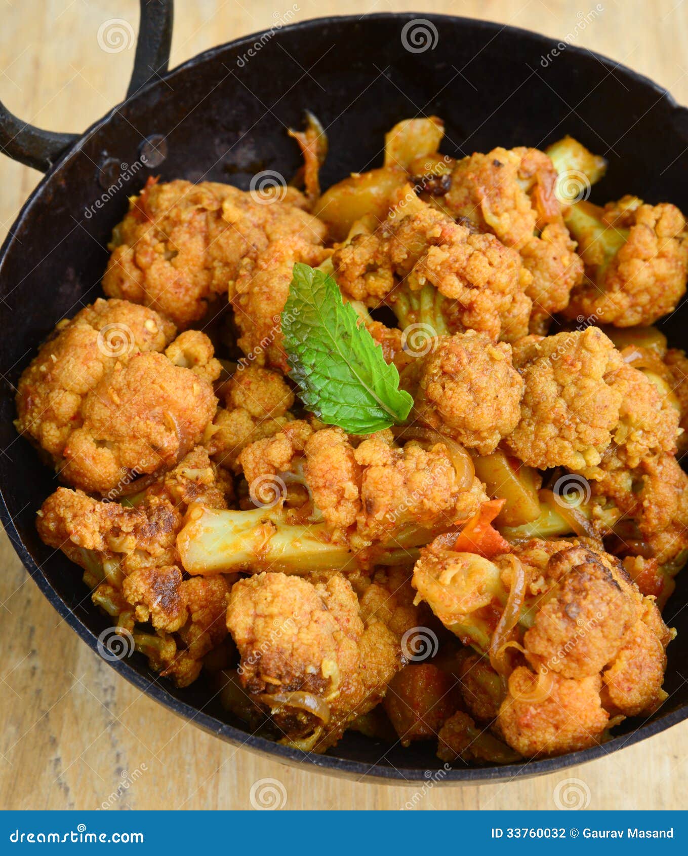 Cauliflower Curry stock photo. Image of indian, dinner 33760032