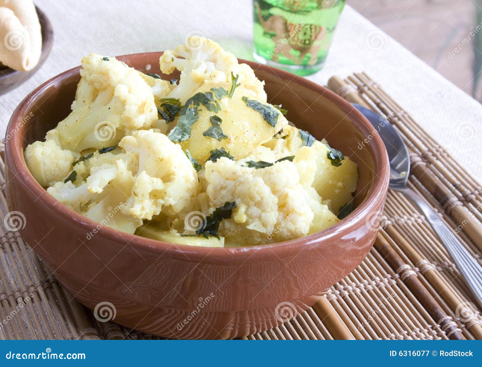 Cauliflower & Potatoes Curry Stock Image Image of curry, food 6316077