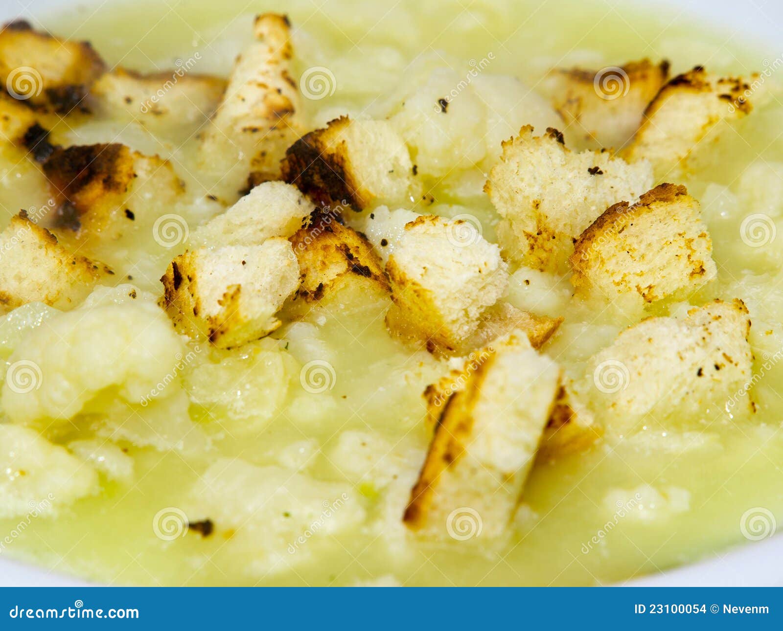 Cauliflower soup stock photo. Image of health, vegetarian 23100054