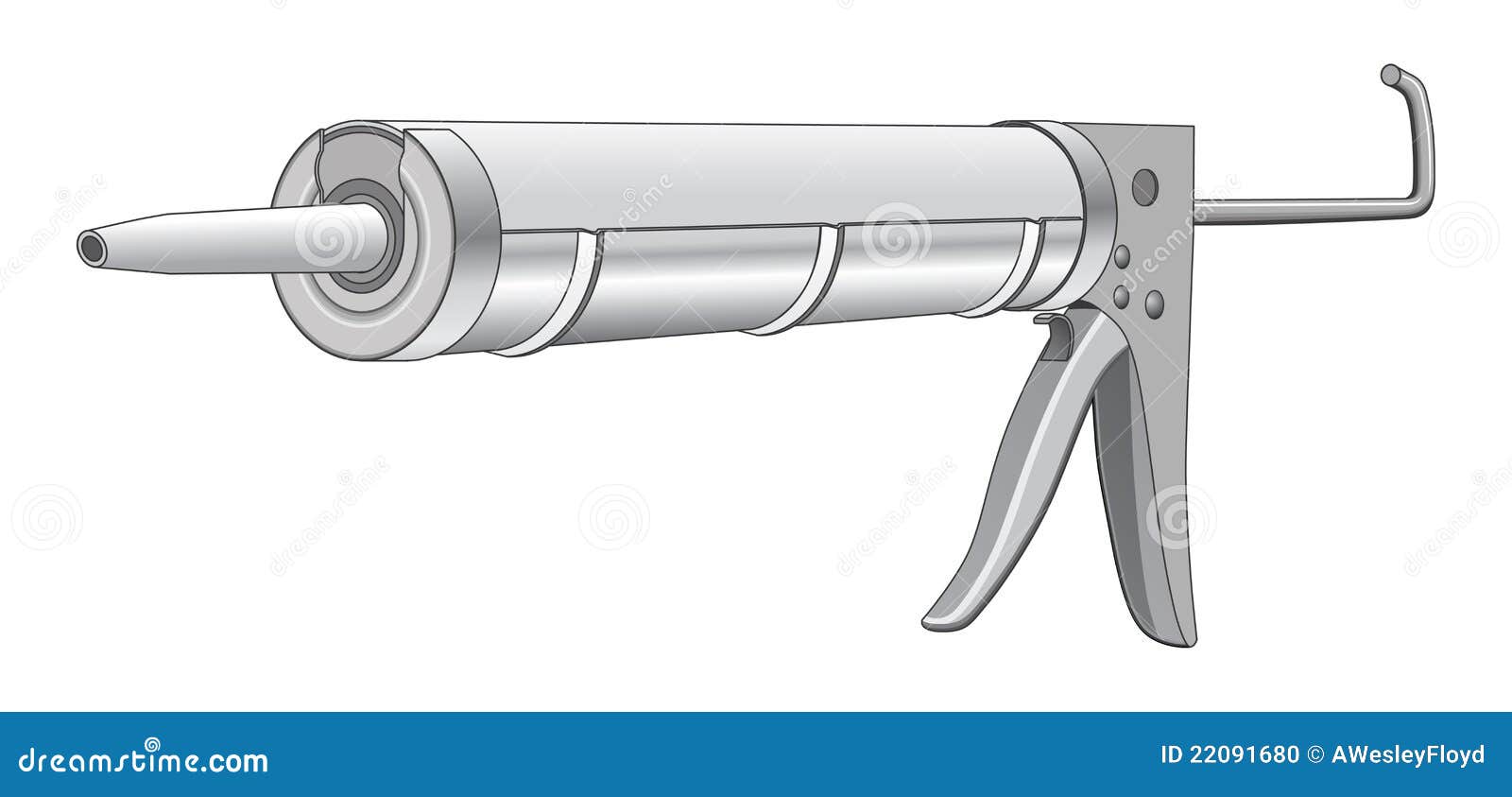 Caulk Gun stock vector. Illustration of equipment, construction 22091680