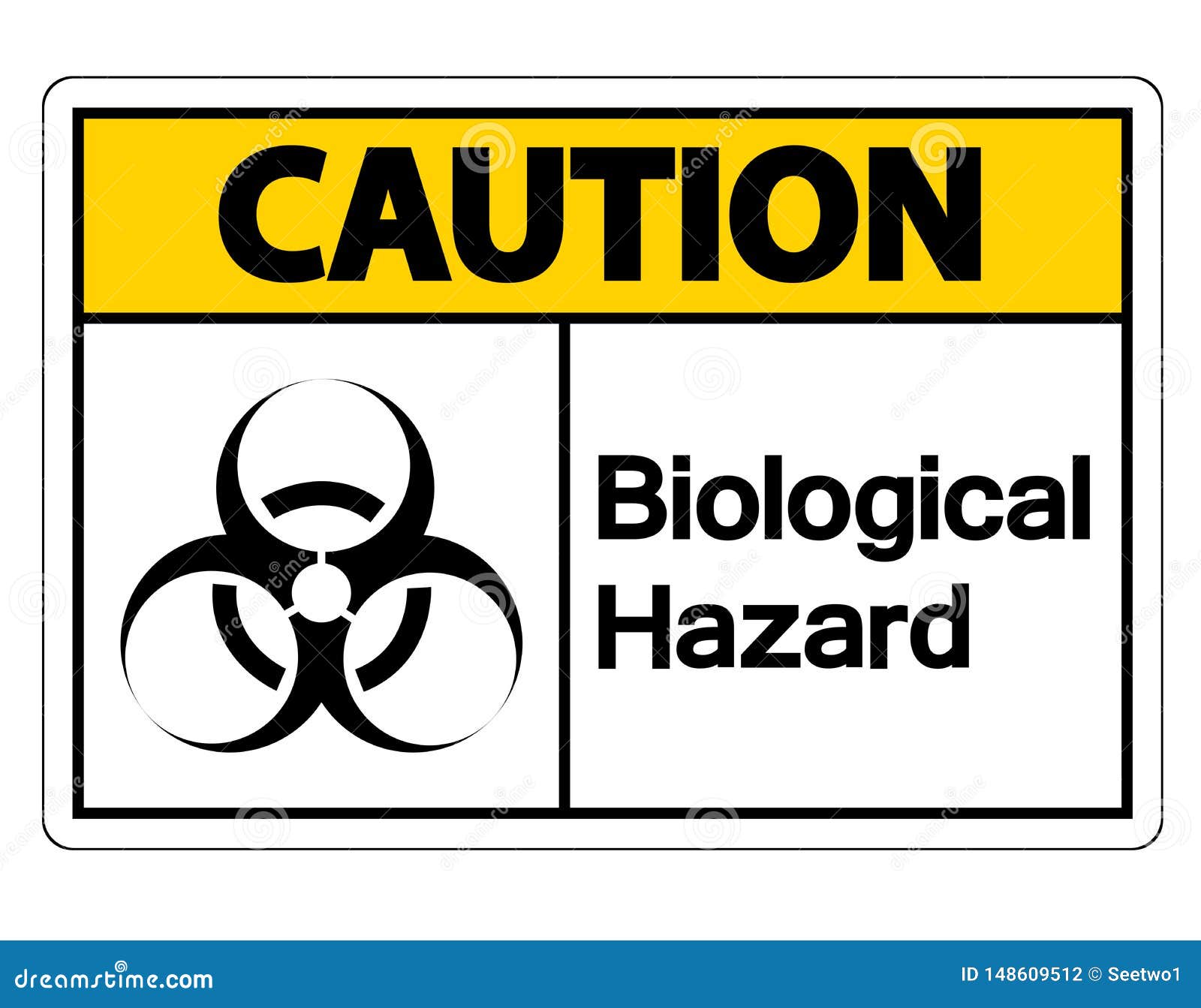 Bio hazard caution. Biological danger toxic symbol, virus risk, biohazard alert Stock Vector ...