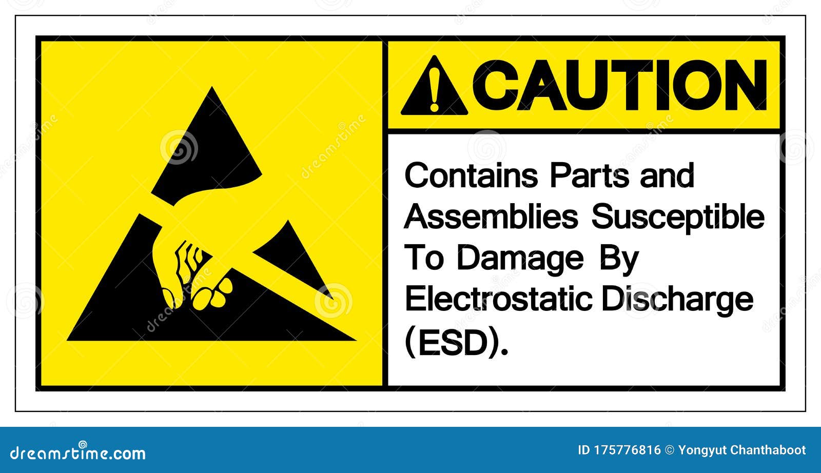 caution contains parts and assemblies susceptibleto damage by electrostatic discharge esd.  sign,  ,