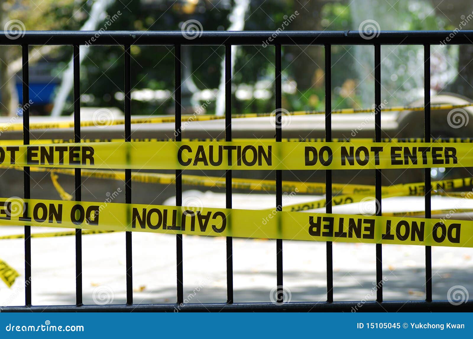 the caution and do not enter sign