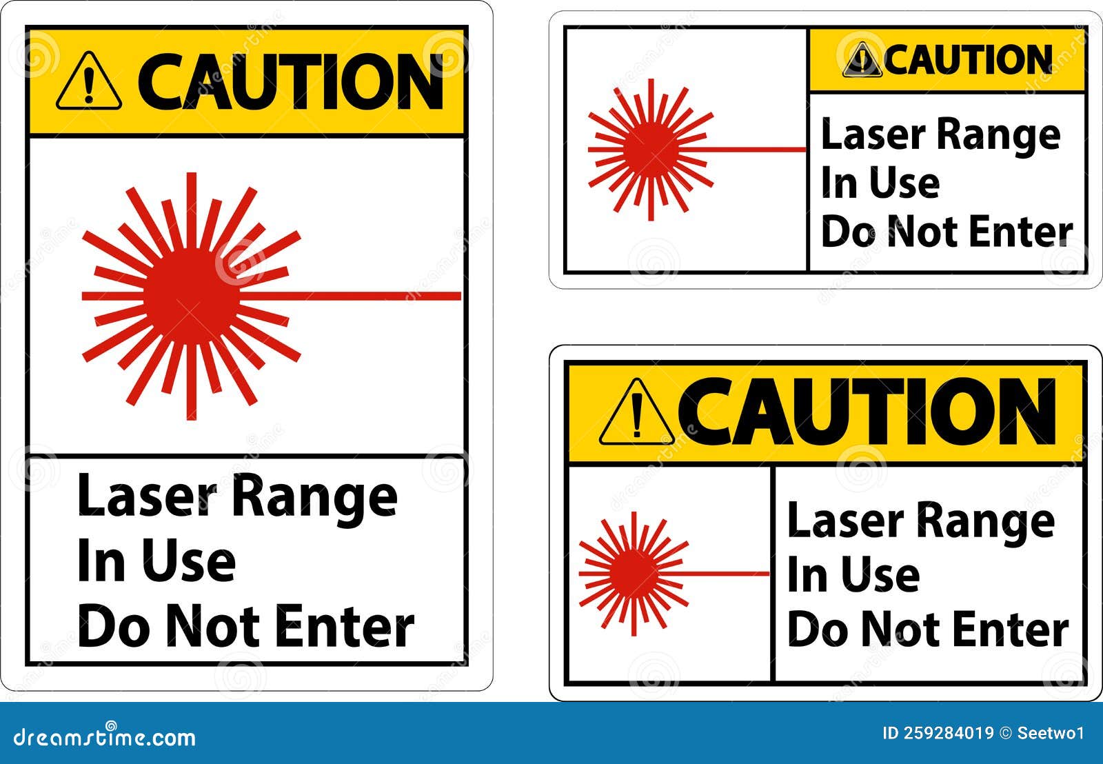 Caution Laser R Symbol Sign Vector Illustration Isolate On White