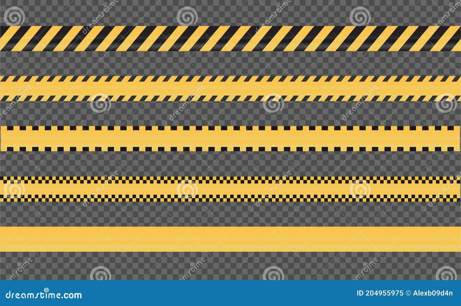 caution signs and police tape - .