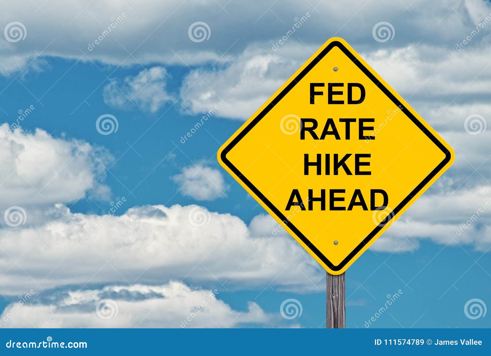 caution sign - fed rate hike ahead