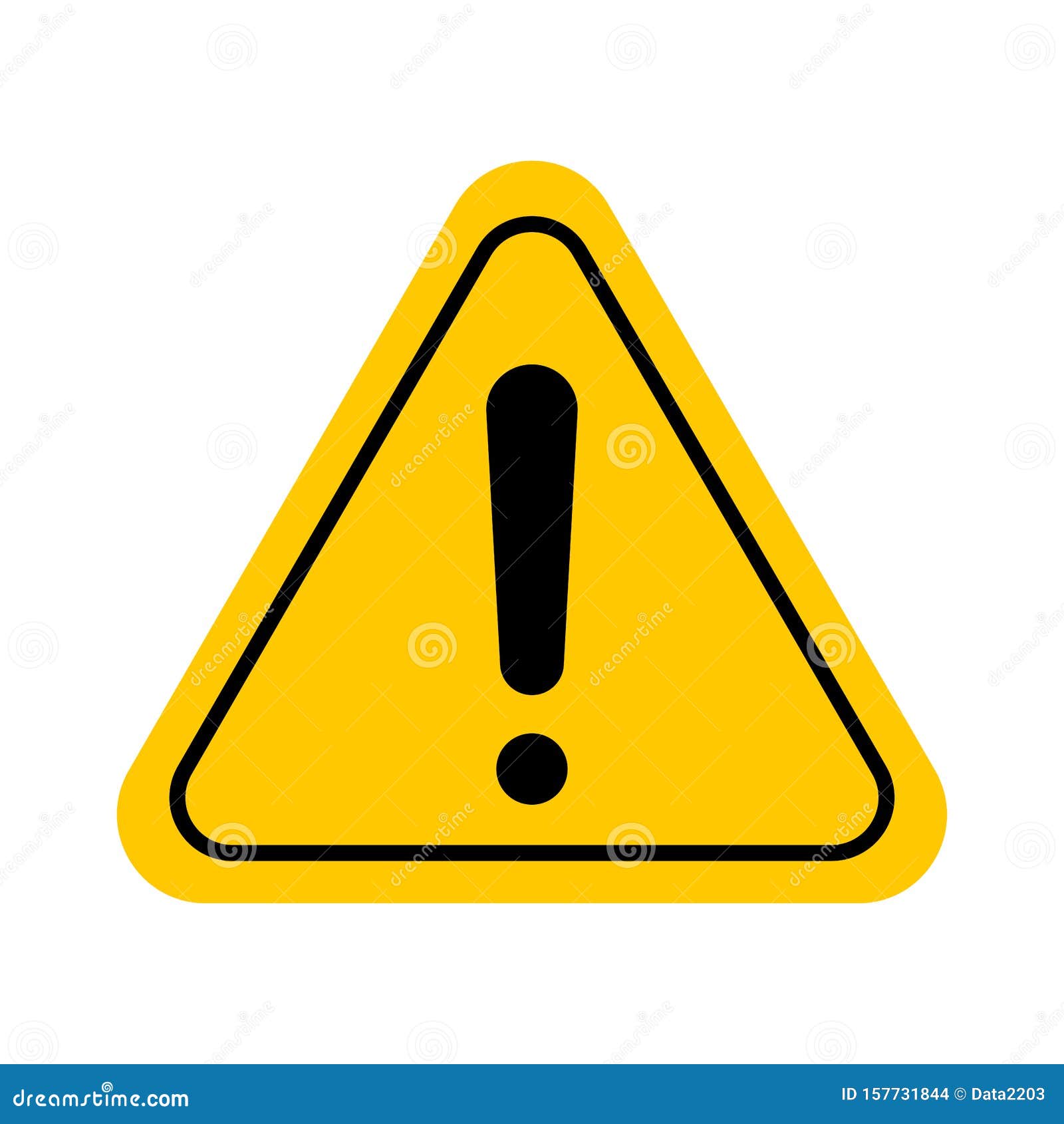 Warning sign (trash talk), vector illustration. Stock Vector