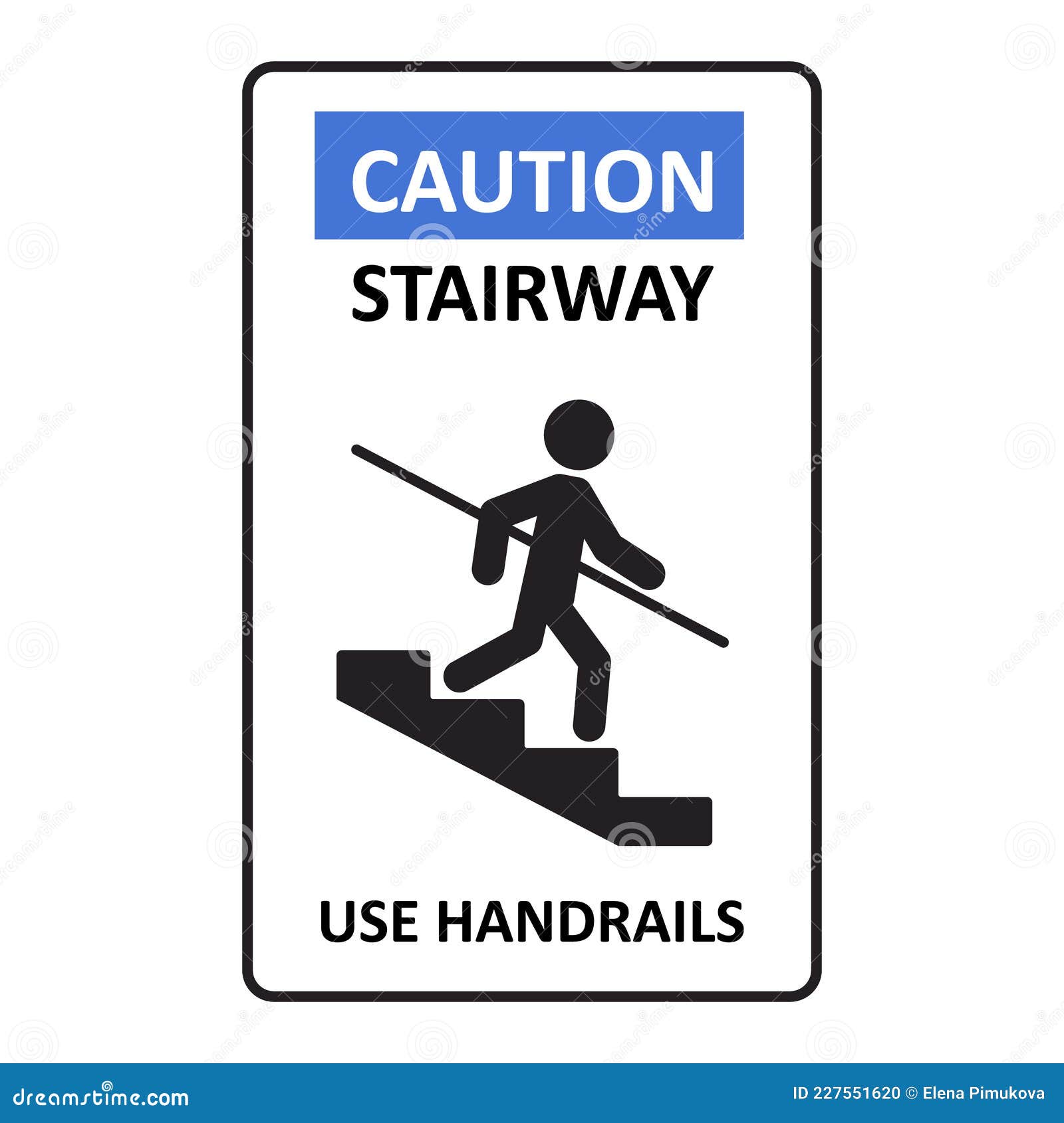 caution-stairway-use-handrails-sign-a-man-goes-down-the-stairs-and