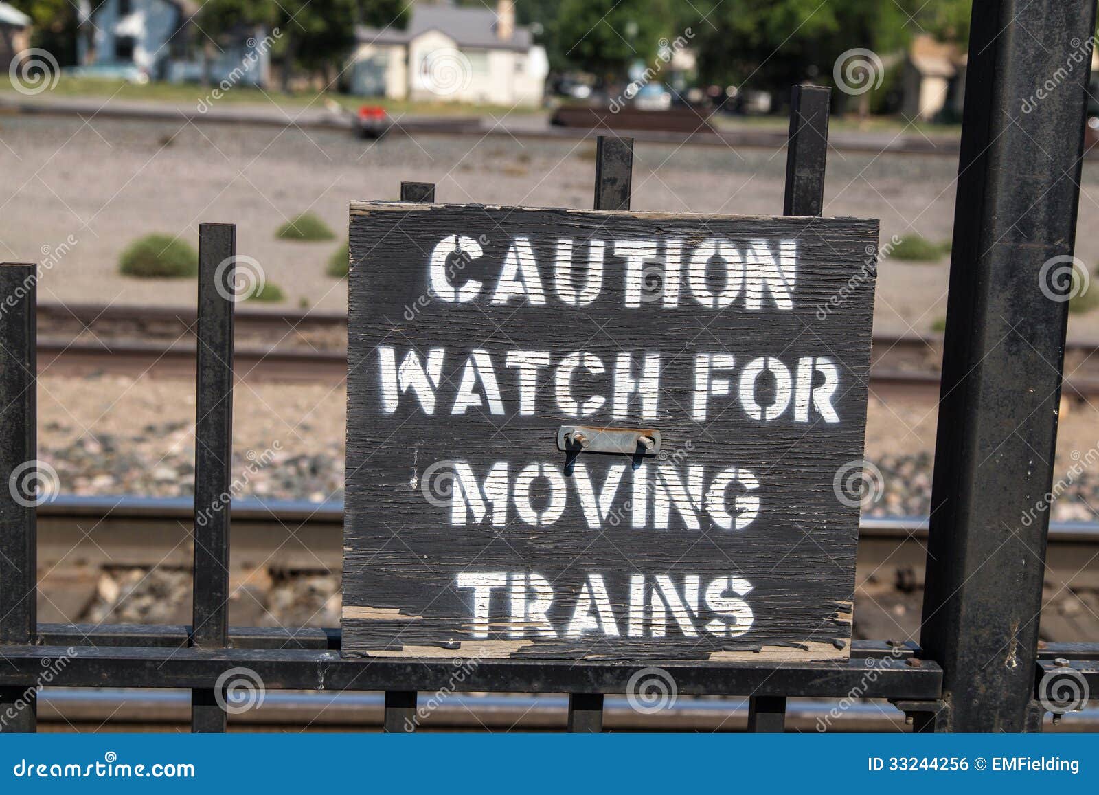 caution train sign