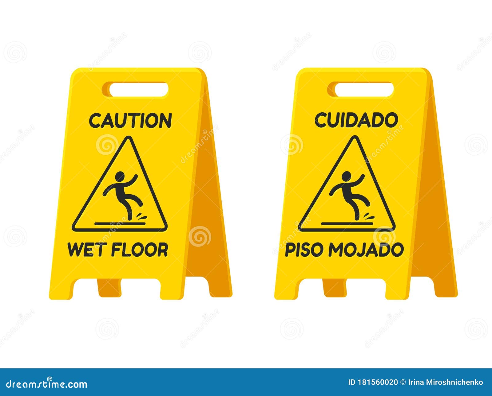 caution, wet floor