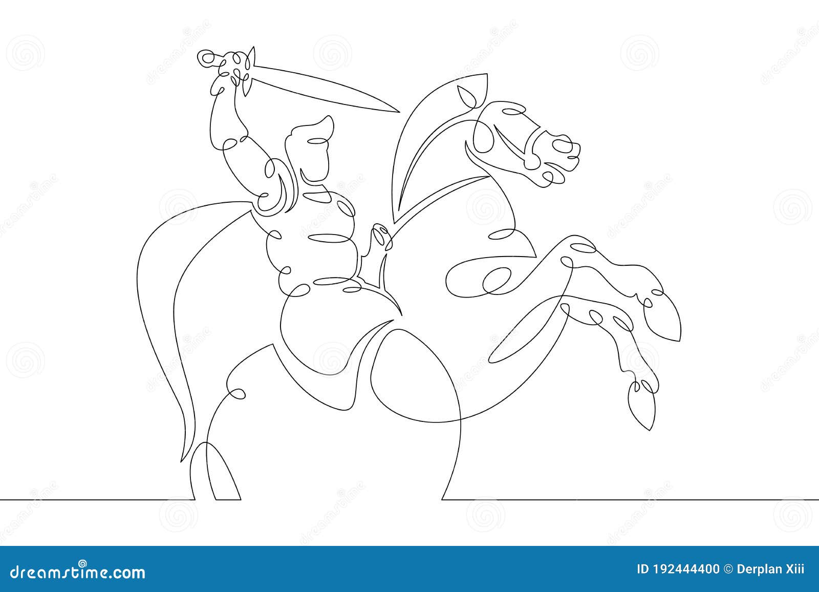 Nica Linha Contínua Desenho Árabe Empresária Montando Grande Cavalo De  Xadrez Cavaleiro Com Espada. Estratégia, Negócios, Competição, Conquista  Objetivo Conceito. Uma Linha Desenhar Ilustração Vetorial De Design Gráfico  Royalty Free SVG, Cliparts