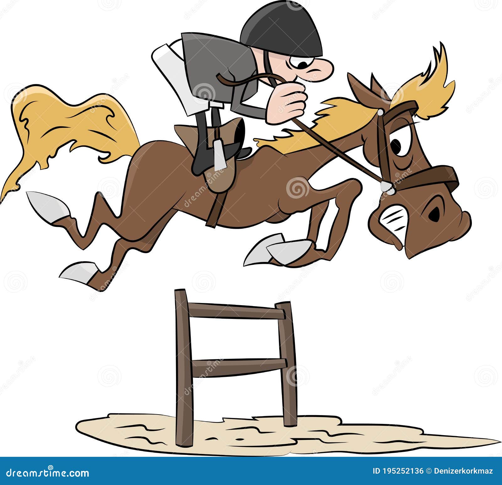 Dessin Cheval Qui Saute Avec Cavalier Cavalier De Saut De Bande Dessinée Avec Son Cheval Dans Une Oeuvre D'art équestre De Vecteur De Concurrence De Sauter D'exposition Illustration de Vecteur - Illustration du heureux, homme: 195252136