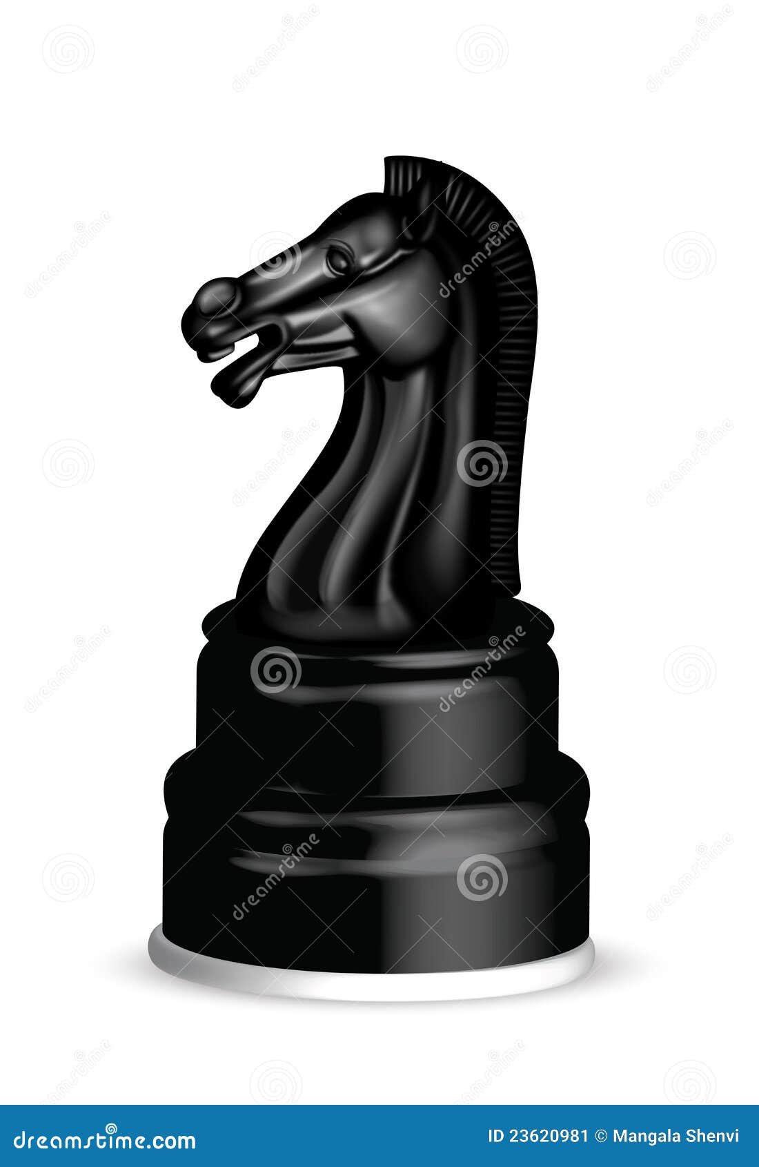 Cavaliere nero illustrazione vettoriale. Illustrazione di gioco 23620981