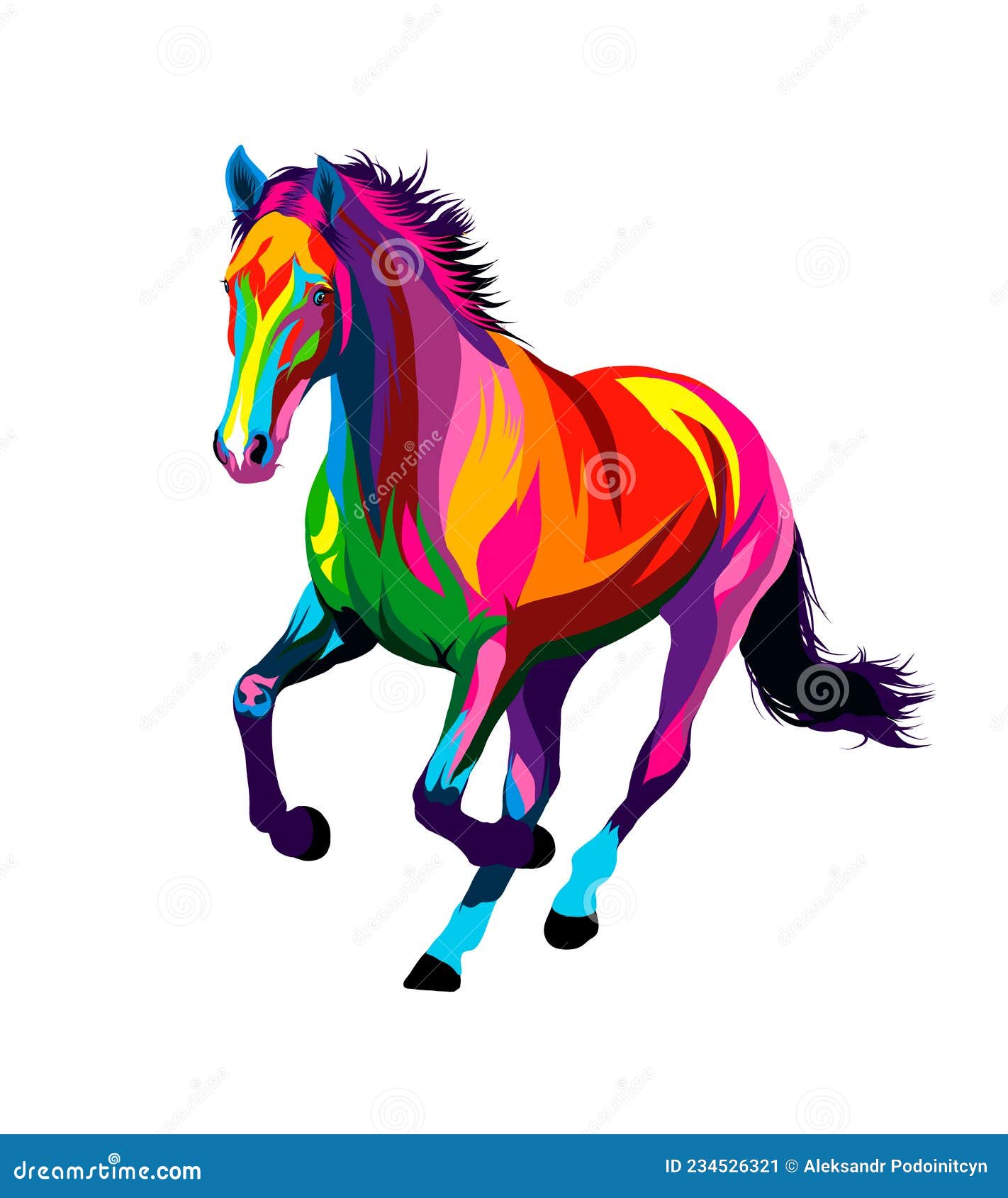 Cavalo desenho colorido  Arte de fazenda, Desenhos de animais