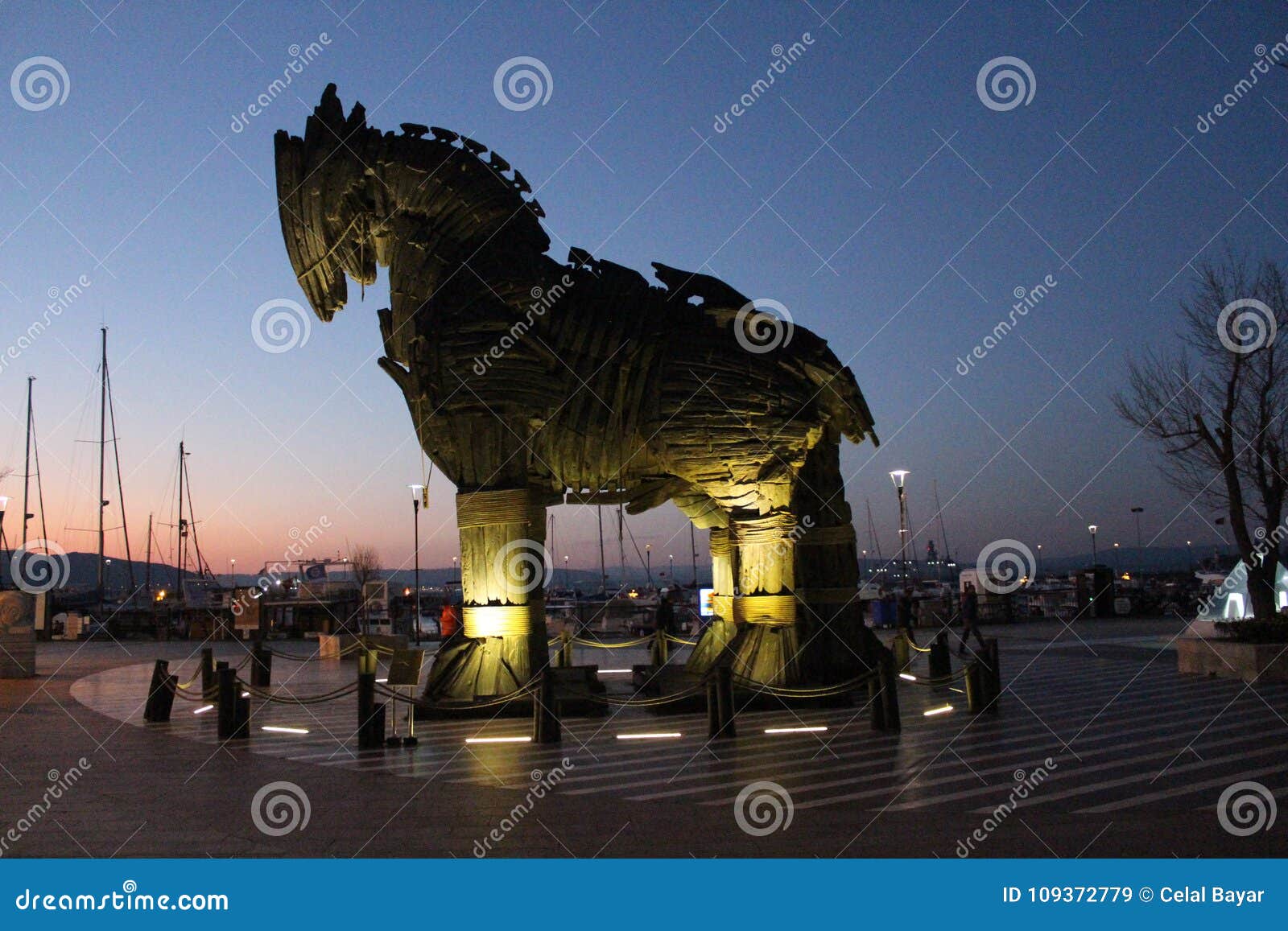 Canakkale, Turquia - 16 De Junho De 2019: Cavalo De Troia Foto