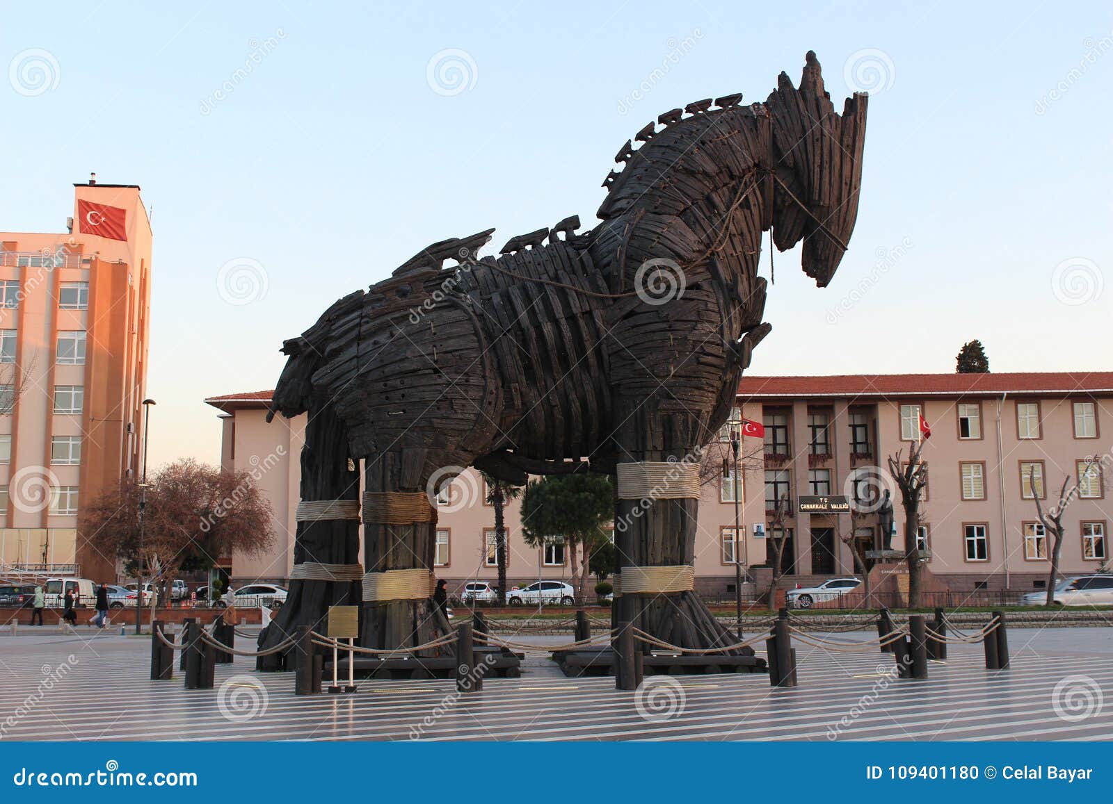 Canakkale, Turquia - 16 De Junho De 2019: Cavalo De Troia Foto