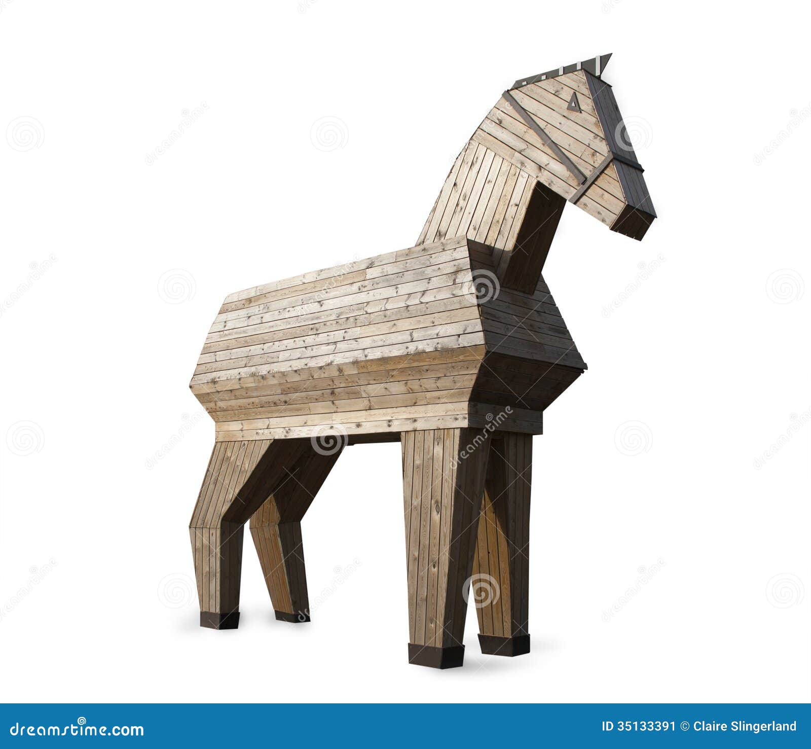 Cavalo de troia imagem de stock. Imagem de grego, animal - 35133391