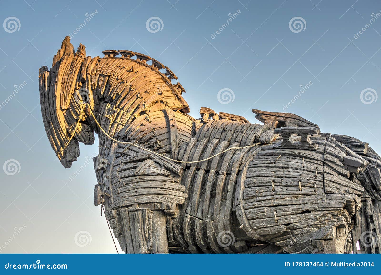 Cavalo De Troia Na Turquia De Canakkale Imagem de Stock