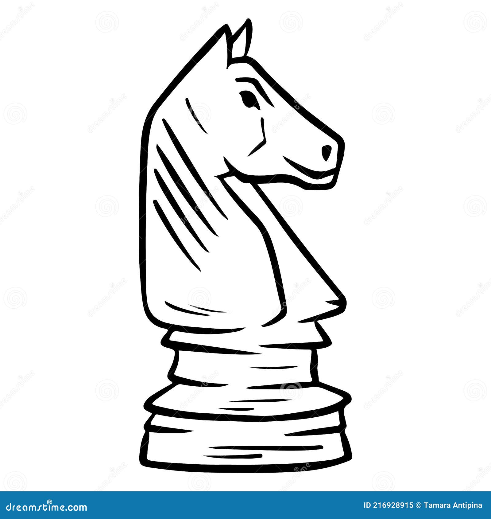 Figura de cavalo de xadrez 2d em AutoCAD, CAD (28.62 KB)