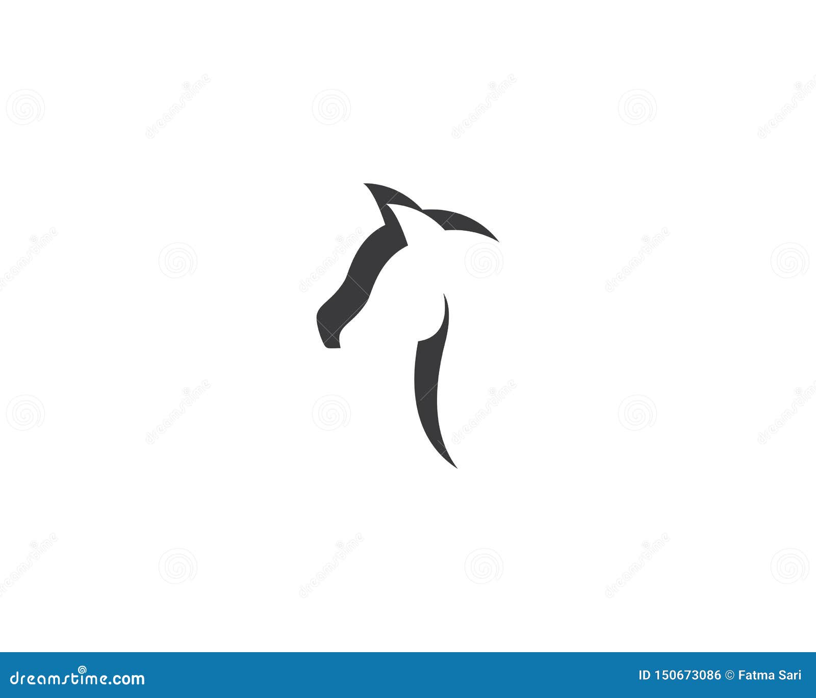 Cavalo Logo Template ilustração do vetor. Ilustração de vestimenta -  150673086