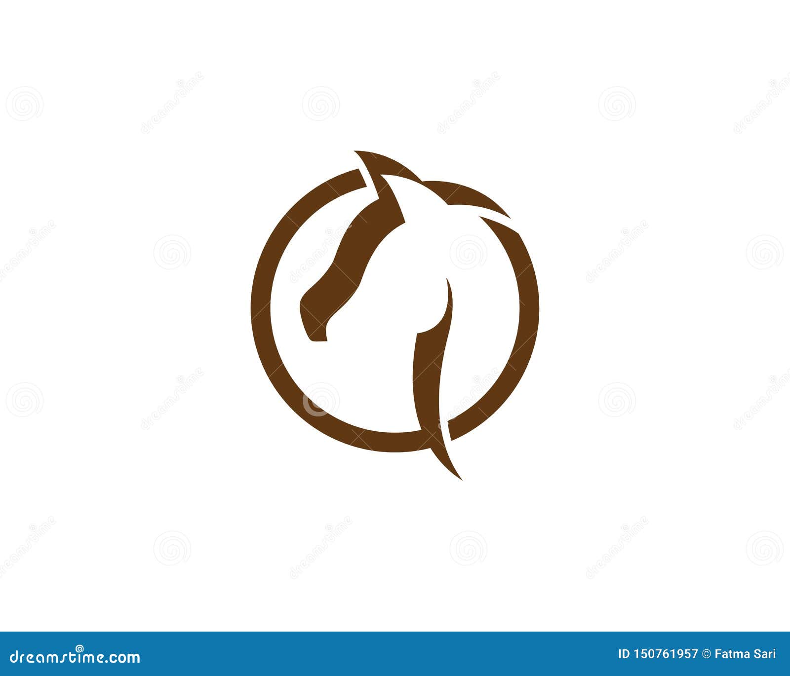 Cavalo Logo Template ilustração do vetor. Ilustração de isolado - 150762569