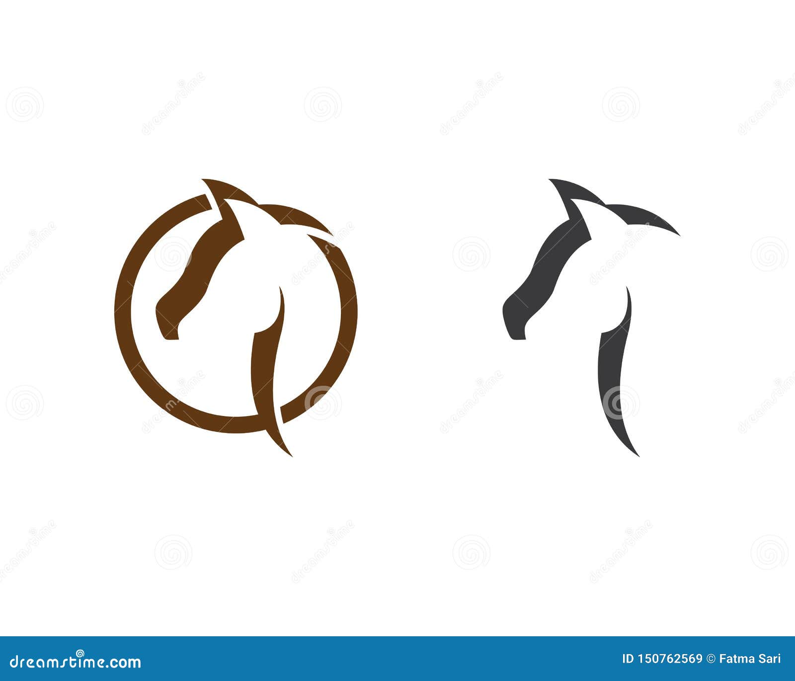 Cavalo Logo Template ilustração do vetor. Ilustração de isolado - 150762569